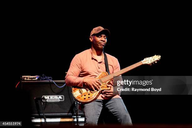 Guitarist Kevin Eubanks performs during the 36th Annual Chicago Jazz Festival at Millennium Park on August 30, 2014 in Chicago, Illinois.