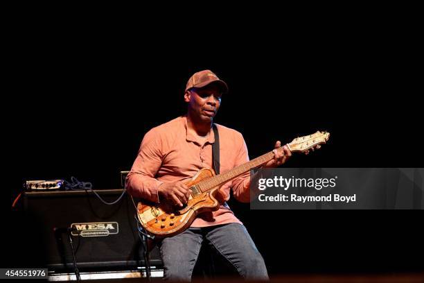Guitarist Kevin Eubanks performs during the 36th Annual Chicago Jazz Festival at Millennium Park on August 30, 2014 in Chicago, Illinois.