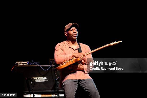 Guitarist Kevin Eubanks performs during the 36th Annual Chicago Jazz Festival at Millennium Park on August 30, 2014 in Chicago, Illinois.