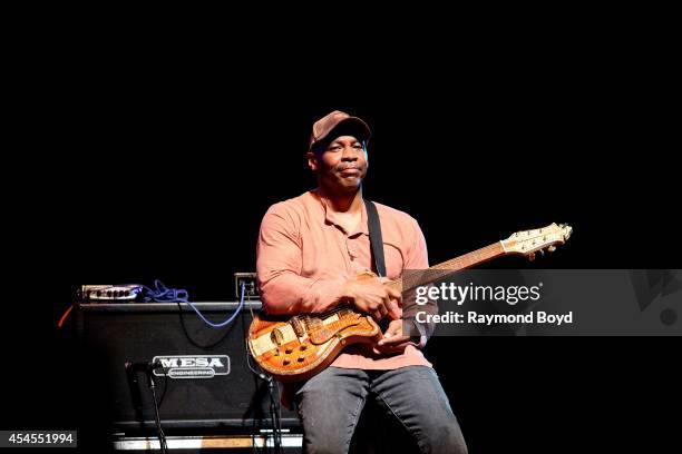 Guitarist Kevin Eubanks performs during the 36th Annual Chicago Jazz Festival at Millennium Park on August 30, 2014 in Chicago, Illinois.