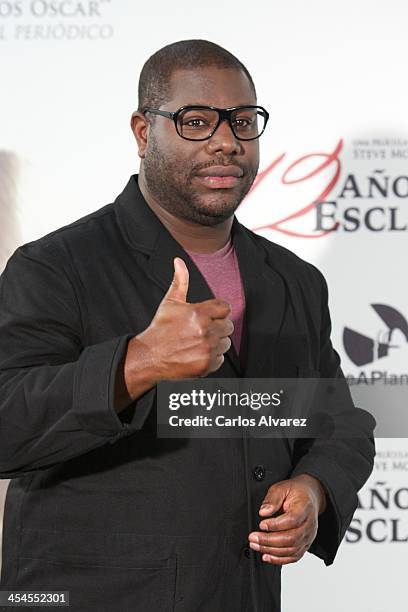 Director Steve McQueen attends "12 Years a Slave" photocall at the ME Hotel on December 9, 2013 in Madrid, Spain.