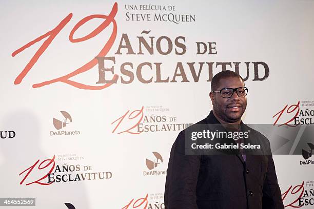 Filmmaker Steve McQueen attends the '12 Anos De Esclavitud' Madrid Photocall at Hotel ME on December 9, 2013 in Madrid, Spain.