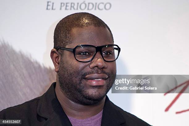 Filmmaker Steve McQueen attends the '12 Anos De Esclavitud' Madrid Photocall at Hotel ME on December 9, 2013 in Madrid, Spain.