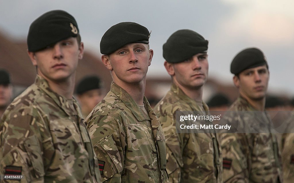 Duchess Of Cornwall Welcomes Home 4RIFLES And Presents Medals