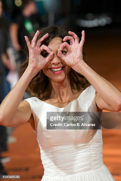 Actress Natalia Tena attends the "Refugiados" premiere during the 6th FesTVal Television Festival 2014 day 3 at the Principal Theater on September 3,...