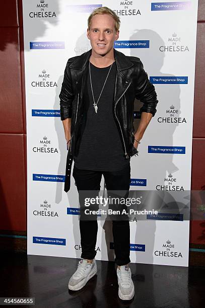 Jamie Laing attends the Made in Chelsea perfume launch at Raffles on December 9, 2013 in London, England.