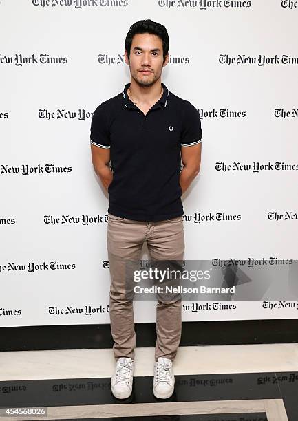 Fashion designer Joseph Altuzarra attends the New York Times Vanessa Friedman and Alexandra Jacobs welcome party on September 3, 2014 in New York...