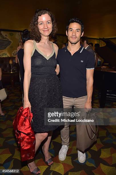 New York Times fashion features writer Alexandra Jacobs and fashion designer Joseph Altuzarra attend the New York Times Vanessa Friedman and...