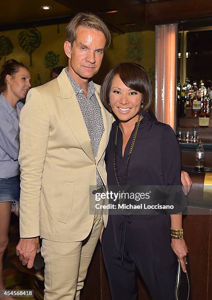 Alexander Werz and Alina Cho attend the New York Times Vanessa Friedman and Alexandra Jacobs welcome party on September 3, 2014 in New York City.