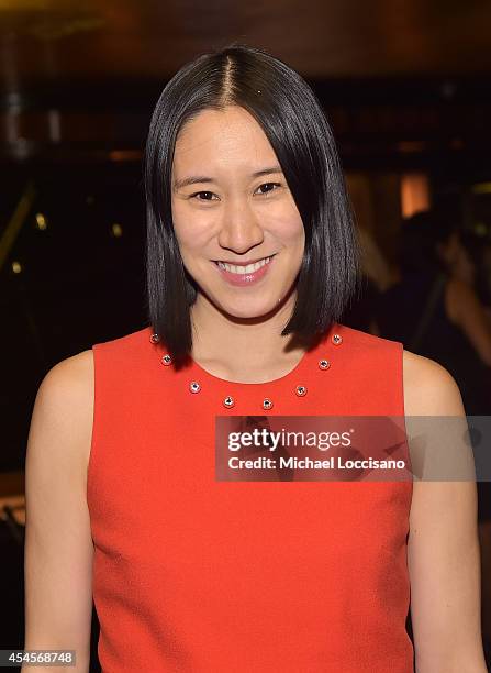 Editor-in-Chief of Lucky Eva Chen attends the New York Times Vanessa Friedman and Alexandra Jacobs welcome party on September 3, 2014 in New York...