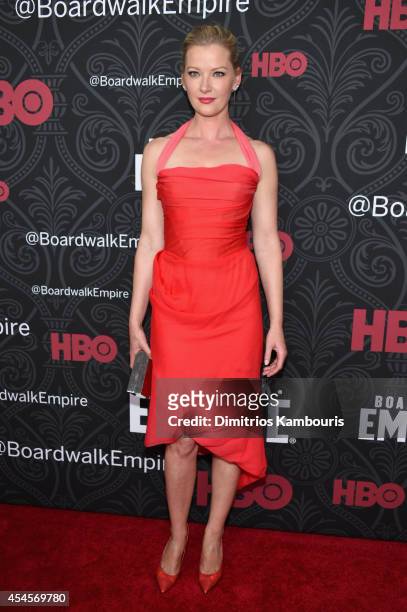 Actress Gretchen Mol attends HBO's "Boardwalk Empire" Season Five New York Premiere at Ziegfeld Theatre on September 3, 2014 in New York City.