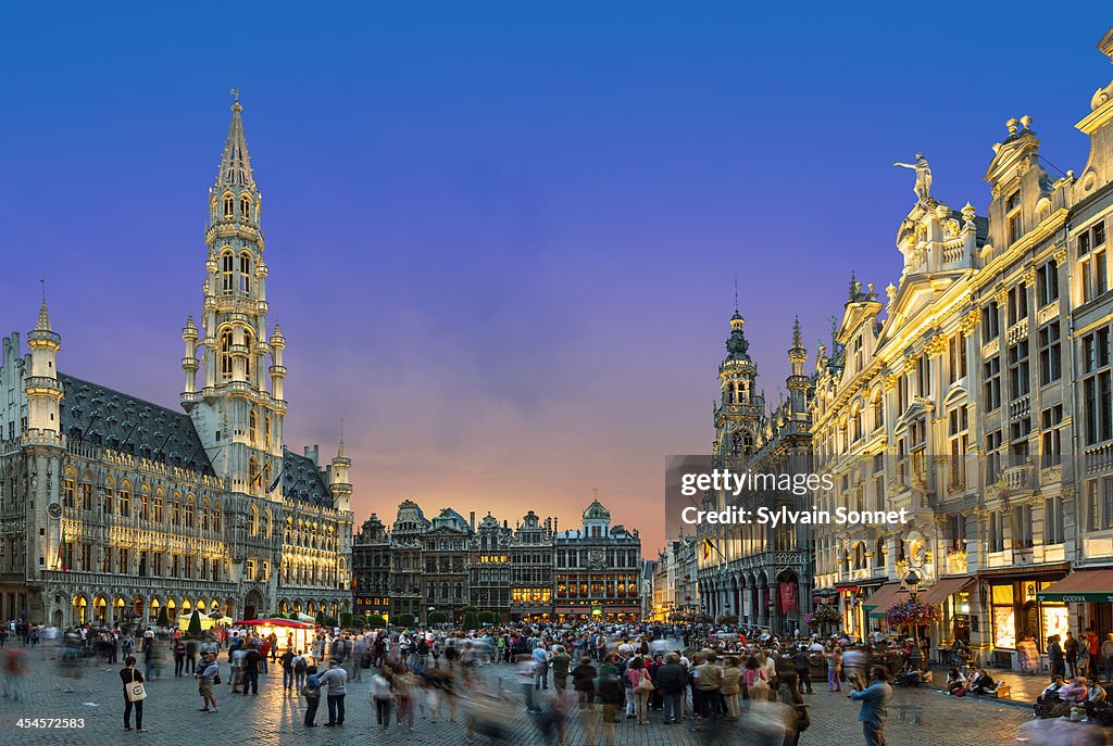 Brussels, Grand Place at Dusk