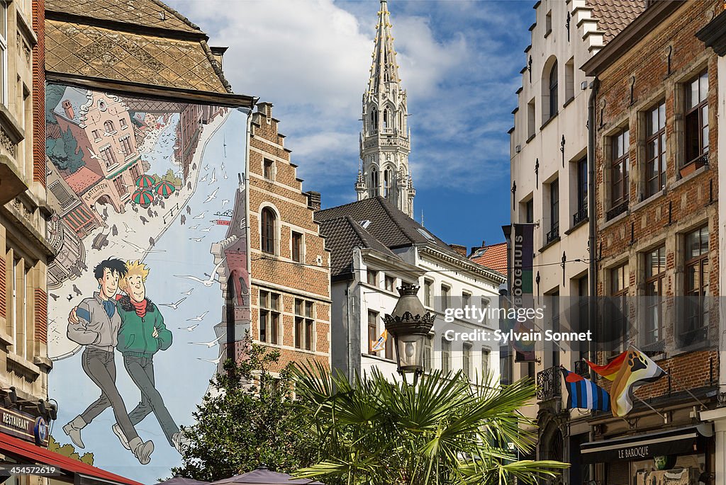 Brussels, Street Cartoon Art