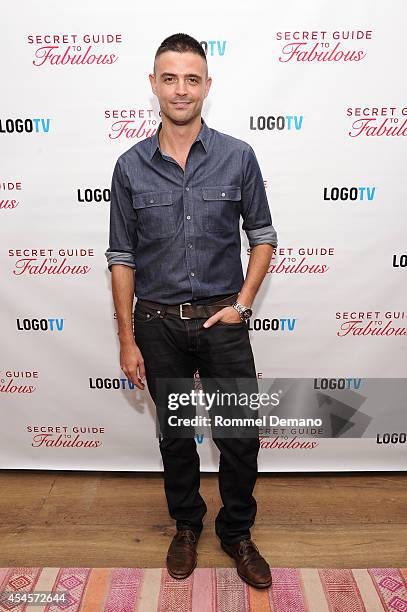 John Gidding attends the Logo TV Premiere Party for "Secret Guide To Fabulous" with Kelly Ripa & Mark Consuelos at Crosby Hotel on September 3, 2014...