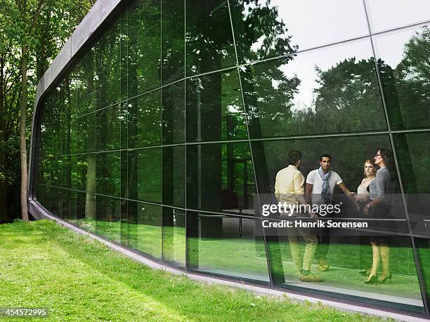 taking a break - glass building stock pictures, royalty-free photos & images