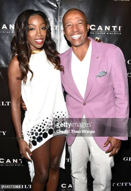 Estelle and Kevin Liles attend Gilt City and NeueHouse celebrate a sneak peek of Estelle's True Romance on September 3, 2014 in New York City.