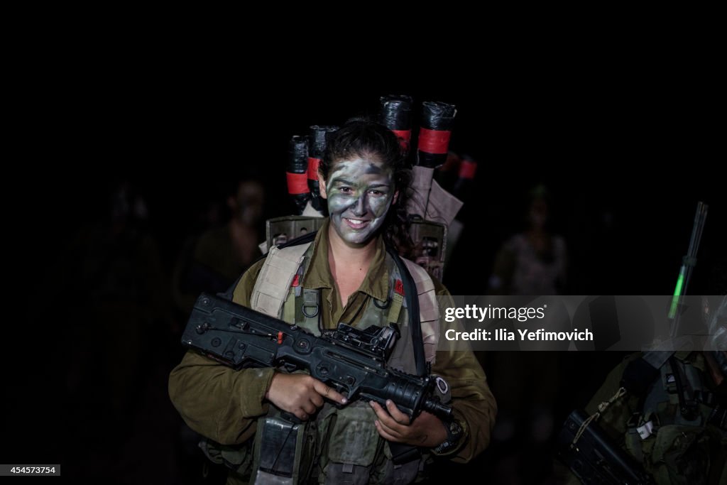 Israeli Mostly Female Combat Unit Karakal Perform Large Combat Exercise