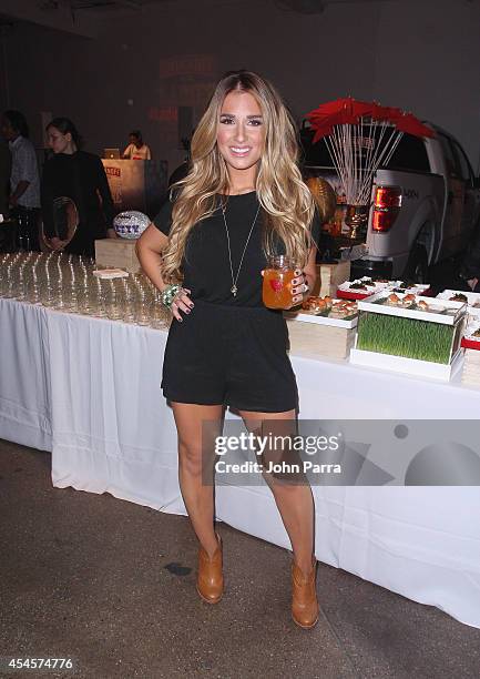 Singer, TV Personality Jessie James Decker attends as Smirnoff Ice hosts Ladies With Game Tailgate at Hudson Mercantile on September 3, 2014 in New...