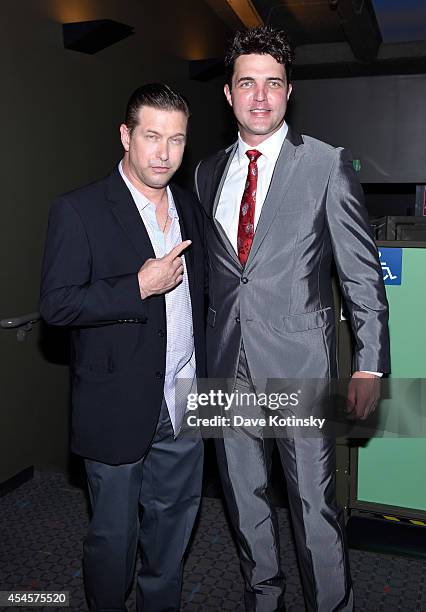 Actors Stephen Baldwin and Blake Rayne attend City Of Peace Films With The Cinema Society Host The World Premiere Of "The Identical" at SVA Theater...