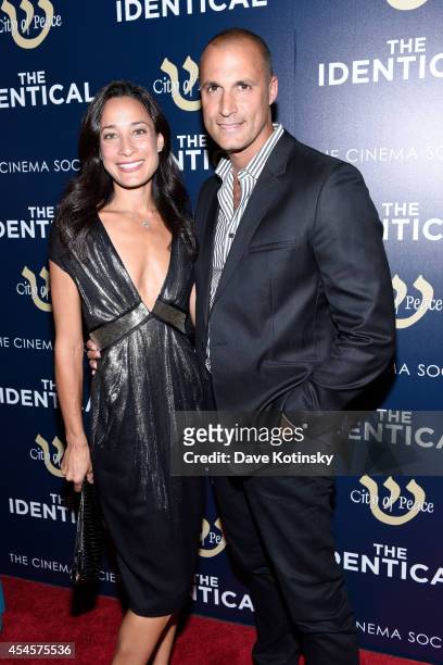 Model Cristen Barker and Nigel Barker attend City Of Peace Films With The Cinema Society Host The World Premiere Of "The Identical" at SVA Theater on...