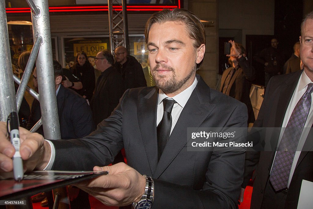 'The Wolf of Wall Street' : Outside Arrivals At Cinema Gaumont Opera Capucines