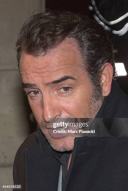 Actor Jean Dujardin attends the 'The Wolf of Wall Street' Paris Premiere at Cinema Gaumont Opera on December 9, 2013 in Paris, France.