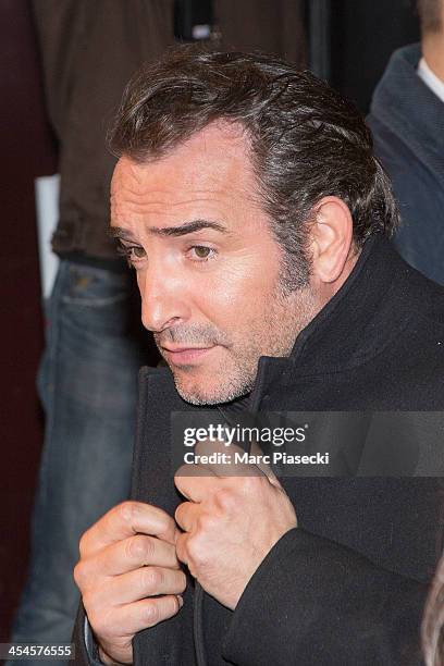 Actor Jean Dujardin attends the 'The Wolf of Wall Street' Paris Premiere at Cinema Gaumont Opera on December 9, 2013 in Paris, France.