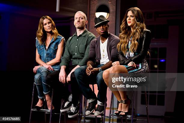 Hollywood Glam for Khloe" Episode 108 -- Pictured: Erin Wasson, Mel Ottenberg, Ne-Yo, Khloe Kardashian --