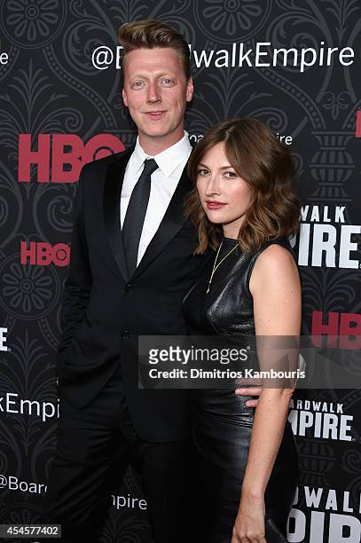 Actress Kelly Macdonald and husband Douglas Payne attend HBO's "Boardwalk Empire" Season Five New York Premiere at Ziegfeld Theatre on September 3,...