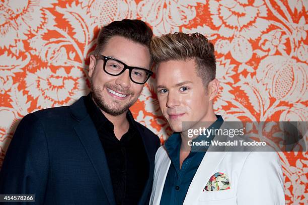 Rob Younkers and Theodore Leaf attends the "Secret Guide To Fabulous" Premiere Party at the Crosby Hotel on September 3, 2014 in New York City.