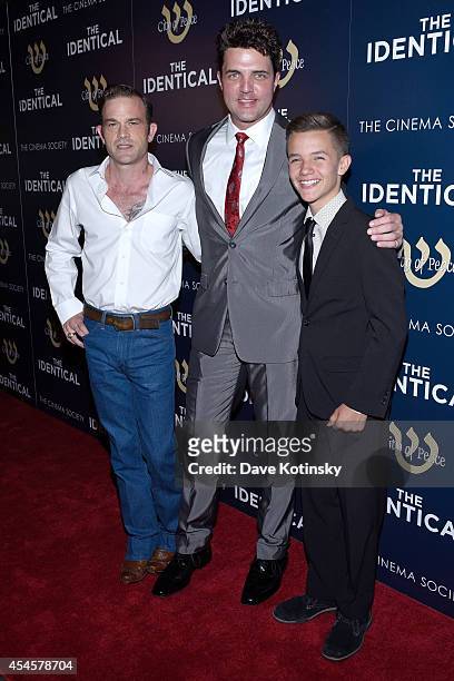Singer Waylon Payne, actor Blake Rayne and actor Noah Urrea attend City Of Peace Films With The Cinema Society Host The World Premiere Of "The...