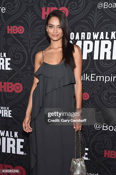 Model Shanina Shaik attends the "Boardwalk Empire" Season 5 Premiere at Ziegfeld Theatre on September 3, 2014 in New York City.