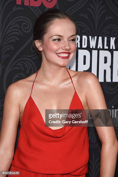 Actress Emily Meade attends the "Boardwalk Empire" Season 5 Premiere at Ziegfeld Theatre on September 3, 2014 in New York City.