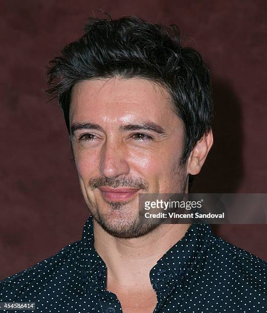 Actor Adam Croasdell attends the Los Angeles premiere of "Duality" at Landmark Theatre on September 3, 2014 in Los Angeles, California.