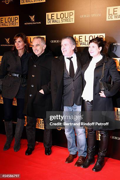 President of the 'Cesar', the French Academy awards Alain Terzian with his wife Brune de Margerie and actor Daniel Auteuil with his wife Aude attend...