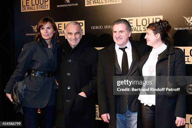 President of the 'Cesar', the French Academy awards Alain Terzian with his wife Brune de Margerie and actor Daniel Auteuil with his wife Aude attend...