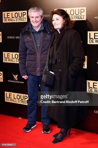 Director Claude Lelouch and actress Anouk Aimee attend the photocall before the 'The Wolf of Wall Street' World movie Premiere at Cinema Gaumont...