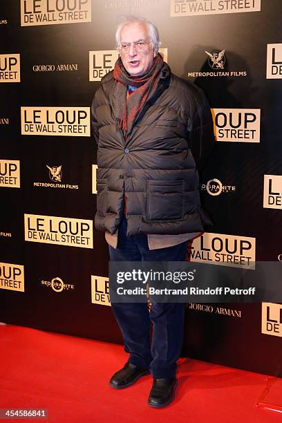 Director Bertrand Tavernier attends the photocall before the 'The Wolf of Wall Street' World movie Premiere at Cinema Gaumont Opera on December 9,...