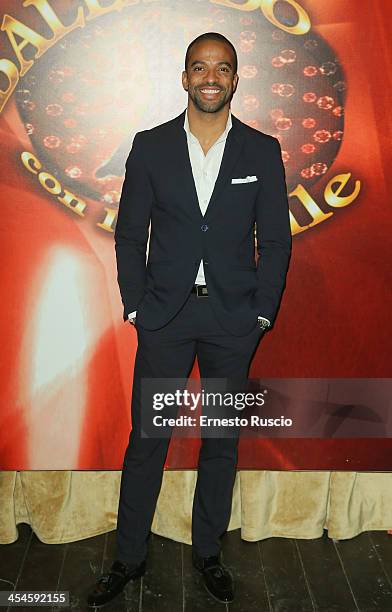Maykel Fonts attends the "Ballando con le stelle" 100th Episode Party at La Villa on December 9, 2013 in Rome, Italy.
