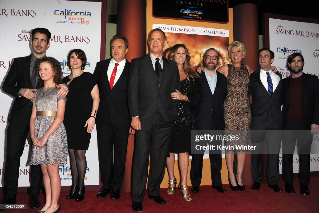 Premiere Of Disney's "Saving Mr. Banks" - Red Carpet