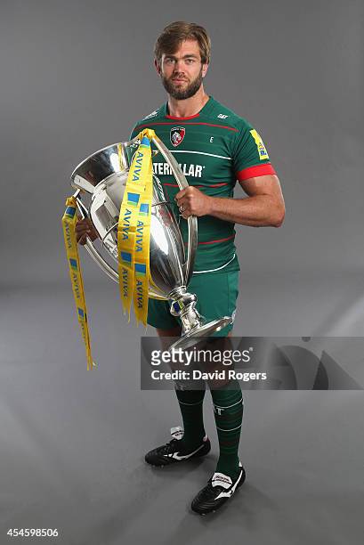 Captain Geoff Parling of Leicester Tigers poses during the Aviva Premiership Rugby 2014-2015 Season Launch at Twickenham Stadium on August 27, 2014...