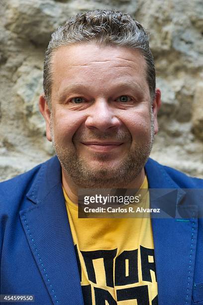 Spanish chef Alberto Chicote presents the "Top Chef" new season at the Villa Suso Palace during the 6th FesTVal Television Festival 2014 day 4 on...