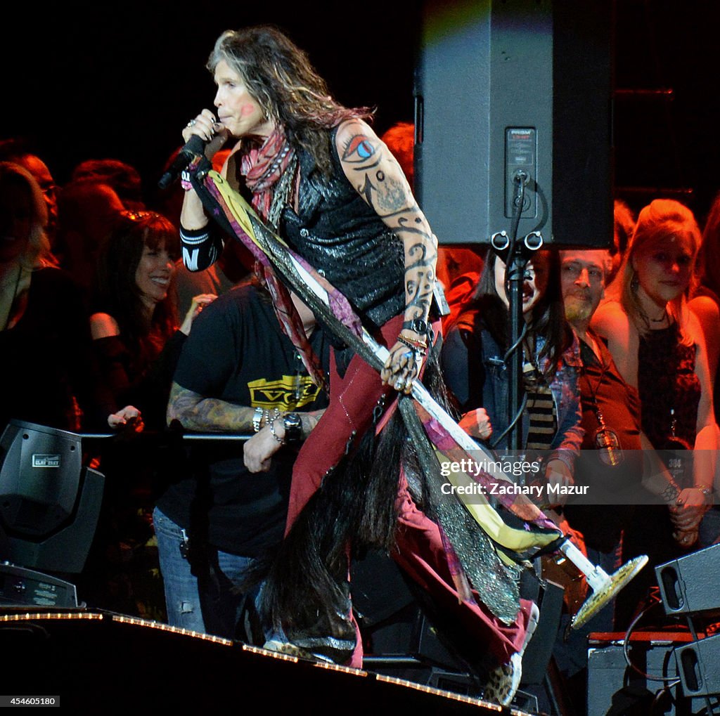 Aerosmith and Slash Perform at the Prudential Center