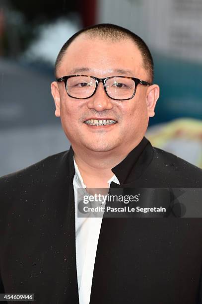Director Wang Xiaoshuai attends 'Red Amnesia' Premiere during the 71st Venice Film Festival on September 4, 2014 in Venice, Italy.