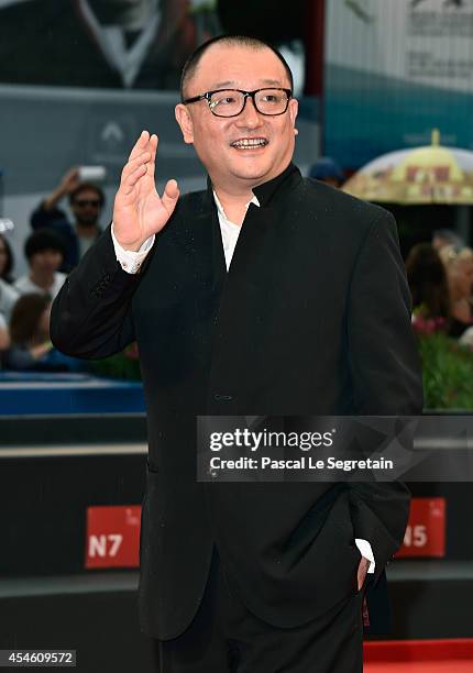 Wang Xiaoshuai attends 'Red Amnesia' Premiere during the 71st Venice Film Festival on September 4, 2014 in Venice, Italy.