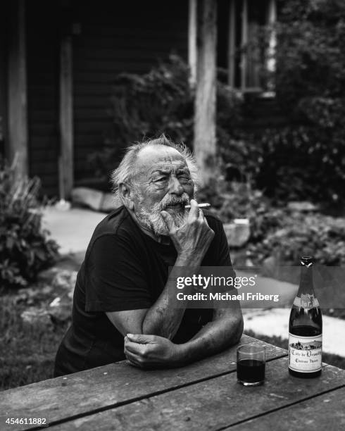 Author Jim Harrison is photographed for Le Monde on May 12, 2013 in Livingston, Montana.