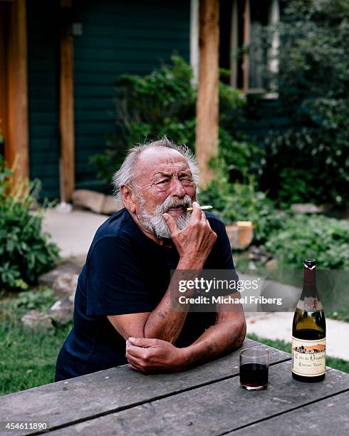 Author Jim Harrison is photographed for Le Monde on May 12, 2013 in Livingston, Montana.