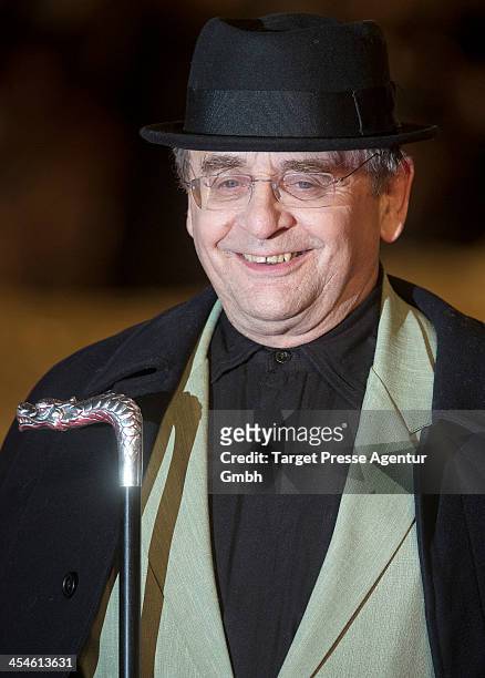 Sylvester McCoy attends the German premiere of the film 'The Hobbit: The Desolation Of Smaug' at Sony Centre on December 9, 2013 in Berlin, Germany.