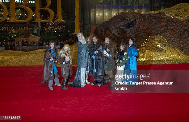 Atmosphere during the German premiere of the film 'The Hobbit: The Desolation Of Smaug' at Sony Centre on December 9, 2013 in Berlin, Germany.