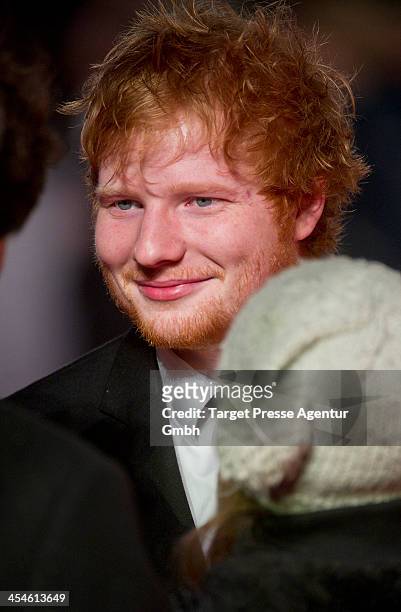 Ed Sheerhan attends the German premiere of the film 'The Hobbit: The Desolation Of Smaug' at Sony Centre on December 9, 2013 in Berlin, Germany.